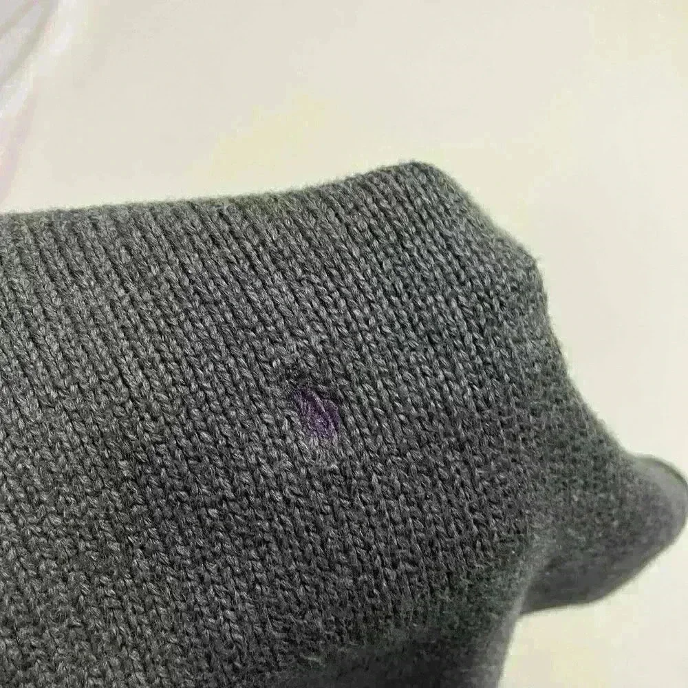 Vintage Polo Ralph Lauren Gray Crew Neck Knit Sweater Pony 90s Mens Size Large